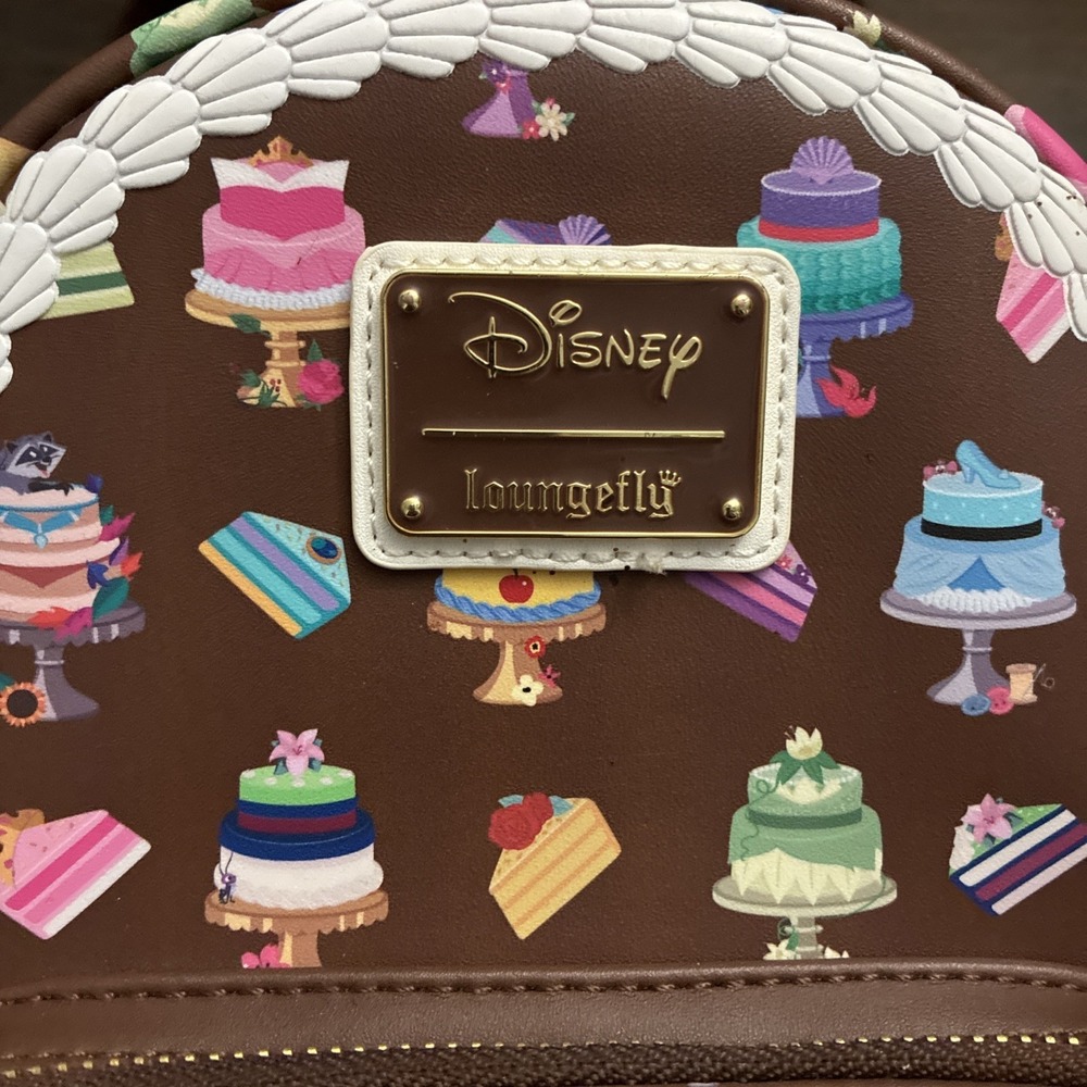 Loungefly Disney Princess and Sidekicks Pastry Cake Mini Backpack Cute! - Picture 2 of 7